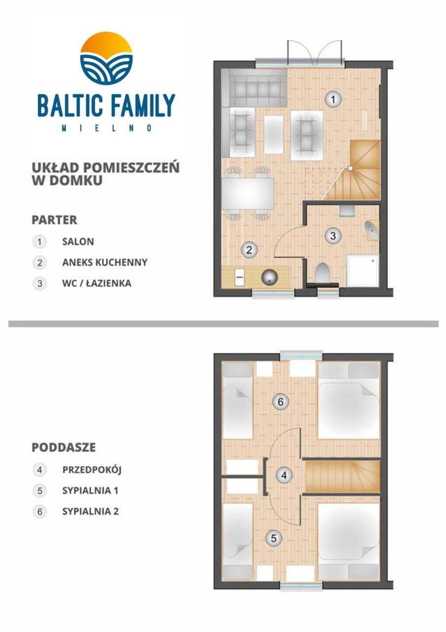 Domki Baltic Family Basen Kidsclub Rowery 梅尔诺 外观 照片